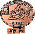 Mindelheim motorcycle rally badge from Jean-Francois Helias