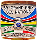 Misano motorcycle rally badge from Jean-Francois Helias