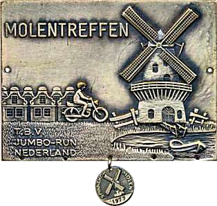 Molentreffen motorcycle rally badge from Les Hobbs