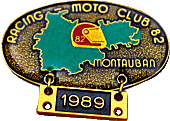 Montauban motorcycle rally badge from Jean-Francois Helias