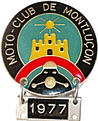 Montlucon motorcycle rally badge from Jean-Francois Helias