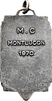 Montlucon motorcycle rally badge from Jean-Francois Helias