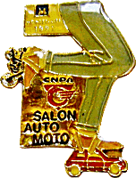 Montpellier motorcycle show badge from Jean-Francois Helias