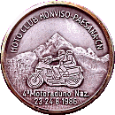Monviso Paesana motorcycle rally badge from Jean-Francois Helias