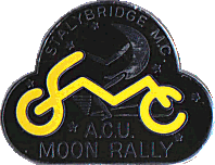 Moon motorcycle rally badge from Russ Shand