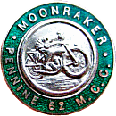 Moonraker motorcycle rally badge from Jean-Francois Helias