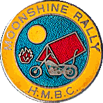 Moonshine motorcycle rally badge from Phil Drackley