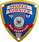Moped-Turnier motorcycle rally badge from Jean-Francois Helias