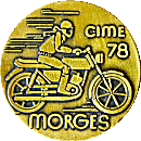 Morges motorcycle rally badge from Jean-Francois Helias