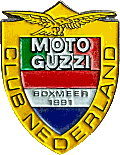 Moto Guzzi Boxmeer motorcycle rally badge from Jean-Francois Helias