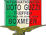 Moto Guzzi Boxmeer motorcycle rally badge from Jean-Francois Helias