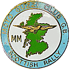 Moto Guzzi Scottish motorcycle rally badge from Jean-Francois Helias