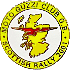 Moto Guzzi Scottish motorcycle rally badge from Jean-Francois Helias