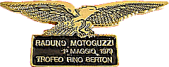 Moto Guzzi Trofeo R.Berton motorcycle rally badge from Jean-Francois Helias