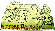 Motorbilia motorcycle show badge from Jean-Francois Helias