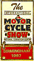 Birmingham motorcycle show badge from Jean-Francois Helias