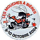 Mouches a Bieres motorcycle rally badge from Jean-Francois Helias