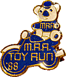 MRA Toy Run motorcycle run badge from Jean-Francois Helias
