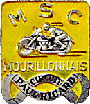 MSC Mourillonnais motorcycle rally badge from Jean-Francois Helias