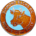 Muddy Cow motorcycle rally badge