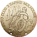 Mulhouse motorcycle rally badge from Jean-Francois Helias