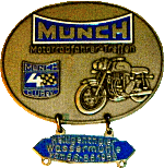 Munch motorcycle rally badge from Jean-Francois Helias