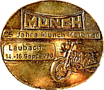 Munch motorcycle rally badge from Jean-Francois Helias