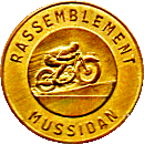 Mussidan motorcycle rally badge from Jean-Francois Helias