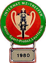 MZ Lauffen motorcycle rally badge