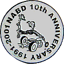 NABD Anniversary motorcycle rally badge from Jean-Francois Helias