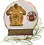 Nachtwertungsfahrt motorcycle rally badge from Jean-Francois Helias