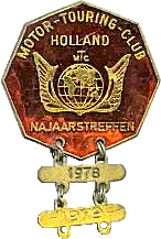 Najaars motorcycle rally badge from Ted Trett