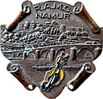 Namur motorcycle rally badge from Philippe Micheau