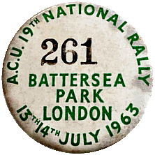National Rally motorcycle run badge from Jean-Francois Helias