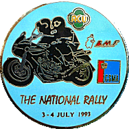 National Rally motorcycle run badge from Terry Reynolds