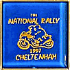 National Rally motorcycle run badge from Peter Hooper