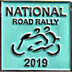 National Rally motorcycle run badge from Ben Crossley