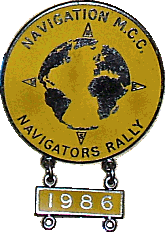 Navigators motorcycle rally badge from Nigel Woodthorpe