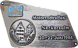 Neckarsulm motorcycle rally badge from Jean-Francois Helias