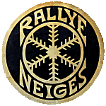 Rallye Neiges motorcycle rally badge from Jean-Francois Helias