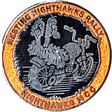 Nesting Nighthawks motorcycle rally badge from Phil Drackley