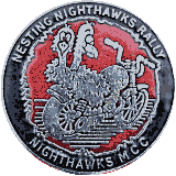 Nesting Nighthawks motorcycle rally badge from Jean-Francois Helias