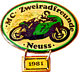 Neuss motorcycle rally badge from Jean-Francois Helias