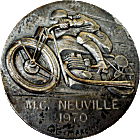Neuville sur Saone motorcycle rally badge from Philippe Lorigne
