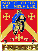 Neuville sur Saone motorcycle rally badge from Jean-Francois Helias