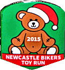 Newcastle Bikers motorcycle run badge from Jean-Francois Helias