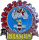 Nismes motorcycle club badge from Jean-Francois Helias