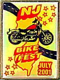 NJ Bike Fest motorcycle show badge from Jean-Francois Helias