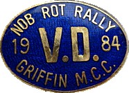 Nob Rot motorcycle rally badge