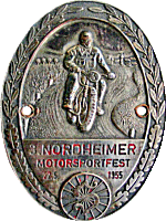 Nordheimer Motorsportfest motorcycle rally badge from Jean-Francois Helias